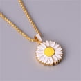 thumbnail image 3 of Jacenvly Mother's Day Clearance Daisy Locket Necklace Sunflower Oil Drop Pendant Double Layer Openable Sunflower Necklace Mother's Day Decoration Mother's Day Gifts For Wome/Men, 3 of 5