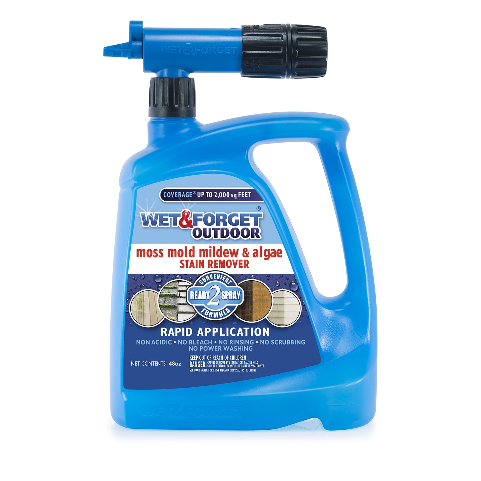 Wet And Outdoor Xtreme Reach Hose End Moss, Mold, Mildew, Algae
