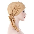 AQUTE Cap For Hat Head Hair Beading Turban Scarf Loss Stretch Women