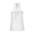 thumbnail image 4 of gbyLJF Tank Top Pajamas For Women Women Sleeveless Blouse Women Y2K Cropped Tank Top Womens Cotton Tank Tops, 4 of 5