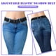 thumbnail image 4 of Qarigey 2 piezas de cintura elástica, decoración de cintura, adorno de vestir, estilo Simple, cinturón ajustable para adultos, pantalones vaqueros, Cinturones Qarigey BFH001180-00, 4 of 6