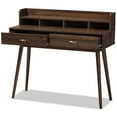 thumbnail image 4 of Baxton Studio Disa Writing Desk in Walnut Brown, 4 of 9
