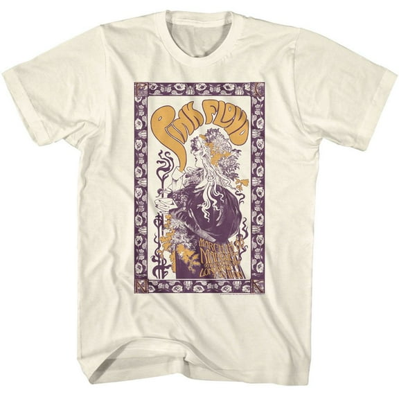 Pink Floyd Poster Recolor Natural T-Shirt