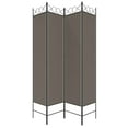 thumbnail image 3 of vidaXL 4-Panel Room Divider Anthracite 160x200 cm Fabric, 3 of 5