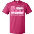 thumbnail image 3 of Inktastic Breast Cancer Awareness Pink Ribbons and Flag T-Shirt, 3 of 5