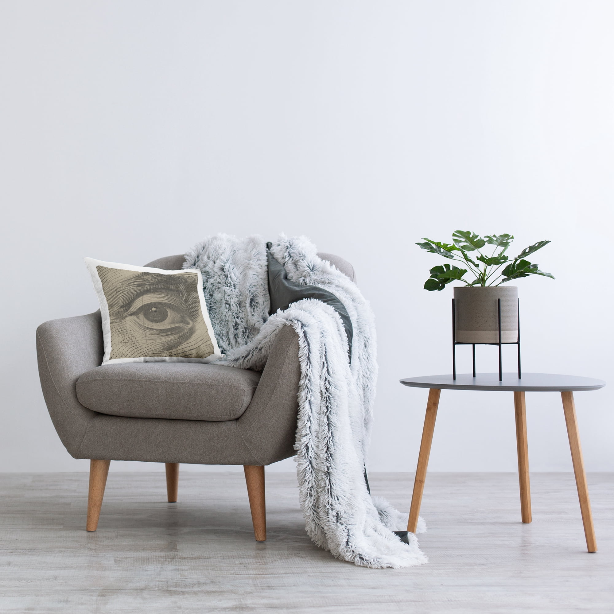 Stupell Industries Franklin's Gaze Eye Decorative Printed Throw Pillow, design by Svetlana Aleynikova