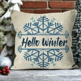 thumbnail image 4 of Hello Winter Warm Wishes Gnome Decorative Throw Pillow Cover Set of 4, Snowflake Hot Cocoa Baby It''s Cold Outside Cushion Case Decor, Buffalo Plaid Christmas Decoration for Sofa Couch 18 x 18, 4 of 5