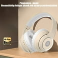 thumbnail image 5 of Bluetooth Headphones, Wireless Earbuds, Foldable Bluetooth 5.4 Head Mounted Noise Reduction Headphones with HiFi Stereo Sound, Lightweight Comfortable Leather Ear Pads, 24H Playtime, 5 of 9