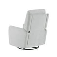 thumbnail image 5 of Jennifer Taylor Home Dublin 30" Swivel Power Recliner Arm Chair Heathered Light Gray Polyester, 5 of 11