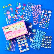 Hello Hobby Multicolor Hearts Designer Stickers, 63 Count
