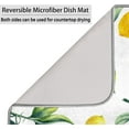 thumbnail image 5 of Lemon Dish Drying Mat for Kitchen Counter, Lemon Leaves Microfiber Dish Drainer Mats Absorbent Reversible Drying Pad Heat Resistant Mats for Countertop 16 x 18 inch, 5 of 6