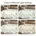 thumbnail image 7 of ODIKA 4'x6' Ultra-Soft Area Rug, Grey Sage Vintage Cottagecore Botanical Scroll Leafy Border Woodland None Washable, Bare feet friendly, Silk-Touch for Bedroom Home office, 7 of 7