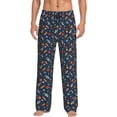 thumbnail image 1 of Balery Spaceships And Stars In Outer Space Pantalones de pijama para hombre, pijama ultraligero, pantalón de descanso-Medium, 1 of 6