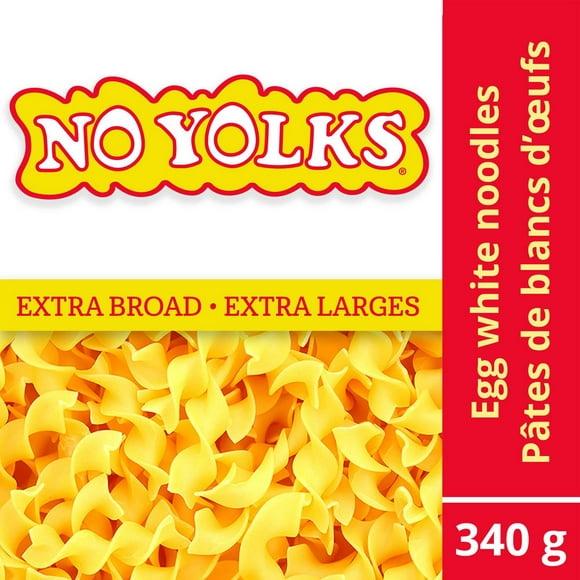 No Yolks Extra Broad Egg White Noodles Pasta, 340 g