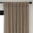 thumbnail image 4 of Half Price Drapes Dutch Cocoa Blackout Faux Linen Room Darkening Curtain, 50W x 84L (1 Panel), 4 of 12