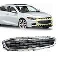Fit for 16-18 Malibu Grill Chrome Front Bumper Grille - Walmart.com