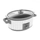 thumbnail image 1 of Olla de cocción lenta BLACK+DECKER SC1007D, 7 cuartos, crema geométrica, 1 of 5