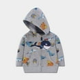 thumbnail image 2 of purcolt Kids Toddler Zip-Up Hoodies Casual Long Sleeve Hooded Sweatshirts with Pockets for Girls Boys 9M-3T, 2 of 3