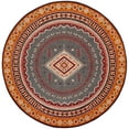 thumbnail image 4 of Safavieh  Classic Vintage Boho Gwen Oriental Cotton Rug Slate/Mustard 4' x 6' 4' x 6' Indoor Living Room, Bedroom Yellow Rectangle, 4 of 8