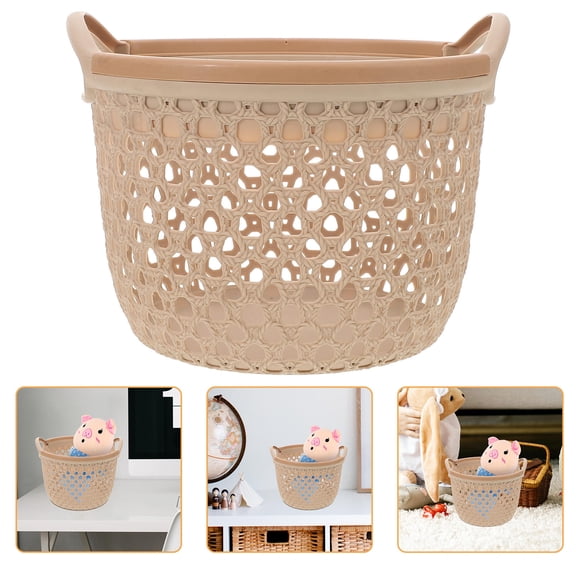 GETAJGHSD Woven Coffee Table Storage Basket Hamper PP Material 1 Piece for Living Room Organization and Decluttering