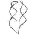 thumbnail image 2 of 2pcs Spiral Threader Earring Pull Through Earrings Handmade Twisted Linear Curved Dangle Earring------Product code 83993, 2 of 3