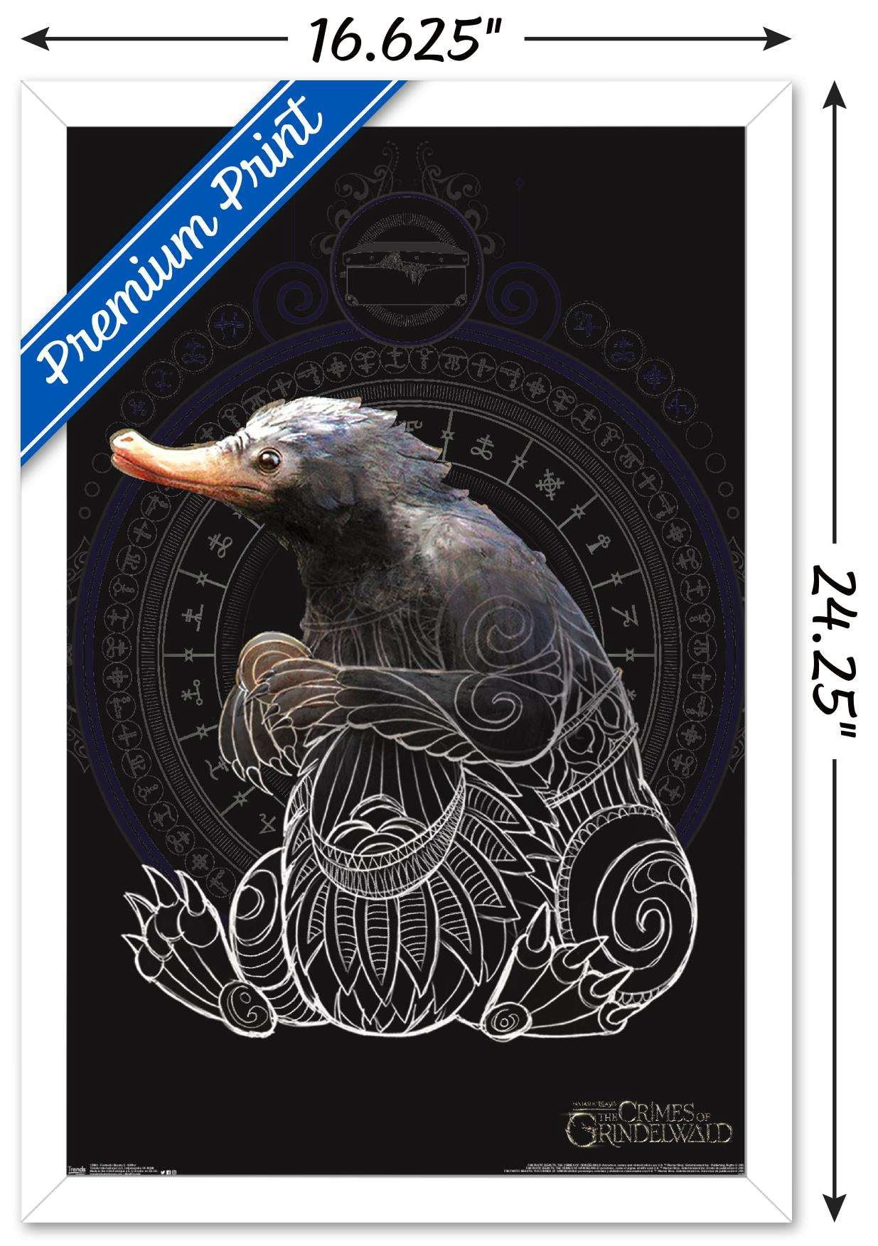 Fantastic Beasts: Crimes Of Grindelwald - Niffler Wall Poster, 14.725" x 22.375", Framed