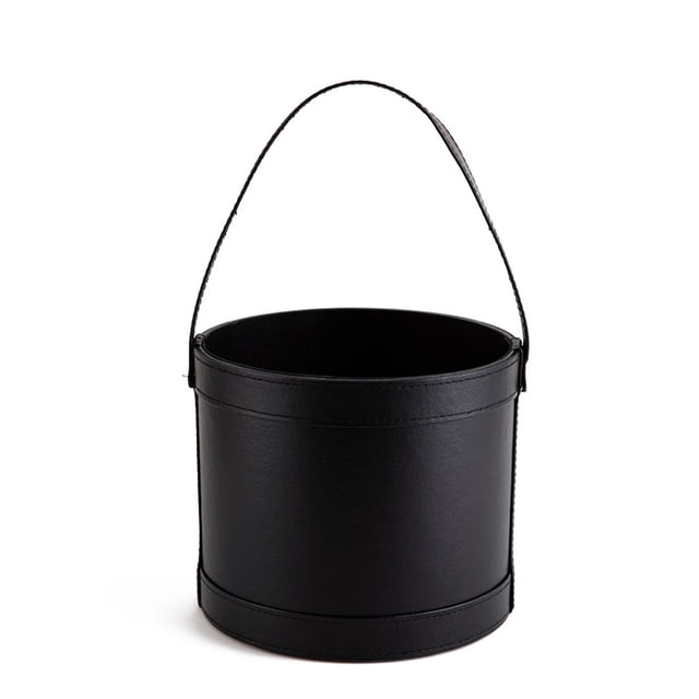 Xiao Hua Regalos, flores, bolsas de embalaje para cajas de regalo, cubos de cuero para flores, cajas de flores de mano, cubos redondos tipo abrazo con cajas de regalo de mano (negro)