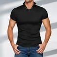 thumbnail image 2 of Swuxness Mens Solid Color Crew Neck Short Sleeve Knit Tee Casual Fashion Summer Wear Top, 2 of 5