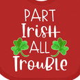 thumbnail image 4 of Inktastic Part Irish All Trouble St. Patrick's Day with Green Clovers Boys or Girls Baby Bib, 4 of 4
