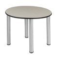 thumbnail image 1 of Regency TB3018RNDPLBPCM Table Mince Ronde Kee de 30 Po, Érable et Chrome, 1 of 1