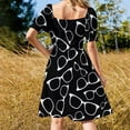 thumbnail image 4 of 2024 Glasses Pattern Dress Women's long dress summer dress womens summer women's dress, 4 of 7