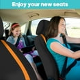 thumbnail image 3 of FH Group Car Seat Covers Cloth - Car Seat Covers for Low Back Car Seats with Removable Headrest, Universal Fit - Front Set, 3 of 7