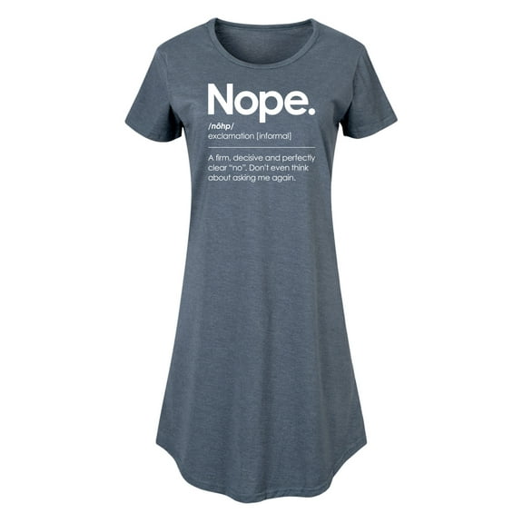 Instant Message - Nope. - A firm, decisive and perfectly clear "no." - Women's Any Way Dress