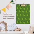 thumbnail image 6 of FMSHPON Green Apple Pattern Clipboard Hardboard Wood Nursing Clip Board and Pull for Standard A4 Letter 13x9 inches, 6 of 7