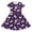 00-Purple449, variant on WOYY Girls Short Sleeve Casual Dress Cute Cartoon Print Crewneck Dress, Pink, Sizes 4-14