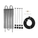 thumbnail image 2 of Reemplazo Del Kit De Condensador De CA Universal Para Automóvil Fácil De Plata 4 filas Baoblaze Condensador de aire acondicionado, 2 of 8
