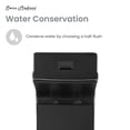 thumbnail image 6 of Concorde One Piece Square Toilet Dual Flush in Matte Black, Black Hardware 1.1/1.6 gpf, 6 of 14