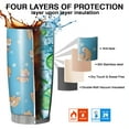 thumbnail image 7 of 20 Oz Cute Shiba Inu Coffee Tumbler Double Wall Insulated Stainless Steel Water Bottle | Metal Reusable Thermoses Flask with Cup Cap | Leak & Sweat Proof with Anti-Dust Lid, 7 of 7