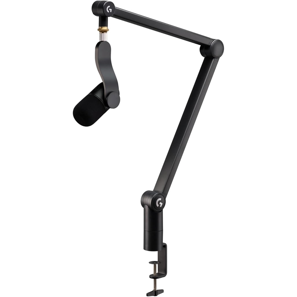 Restored Logitech - Yeticaster GX Dynamic Microphone and Premium Boom Arm (Refurbished)