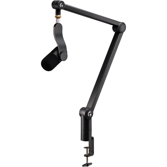 Restored Logitech - Yeticaster GX Dynamic Microphone and Premium Boom Arm (Refurbished)
