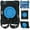 Black+Blue, variant on Dteck Kids Case for iPad Pro 11 inch 2024,Heavy Duty Silicone Cover with Stable Kickstand, Multi-Functional Grip, Carrying Strap, Pencil Holder for iPad Pro 11-in. (M4) 2024,Black