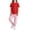 Wine, variant on HAOTAGS Girls Outfit Sets, Summer Short Sleeve Top and Elastic Waist Mosquito Repellent Pants Set Pink Size 9