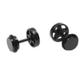 thumbnail image 1 of Pendientes de botón de oreja de Penagramt de joyería Punk con barra redonda para hombre Hugo Aretes para hombre, 1 of 6