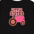 thumbnail image 4 of Inktastic Pink Tractor Little Sister Girls Long Sleeve Toddler T-Shirt, 4 of 5