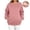 Pink, variant on hoksml Maternity Nursing Sweatshirt Crew Neck Long Sleeve Pocket Adjustable Feeding Top for Pregnant Daily Soft