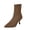 Brown, variant on Women's Pointed Toe Sock Boots Knit Mesh Stiletto High Heel Slim Fit Ankle Booties for Party Evening