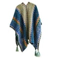 thumbnail image 3 of LOVZFMLL Cardigans Cardigan pour Femmes Mode Femmes Hiver Bouton Uni Capes Tricotées Manteau, 3 of 3