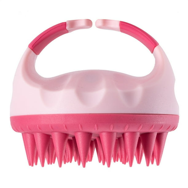 Scalp Scrubber Shampoo Brush Massager Clean Scalp Comb with Handle