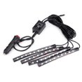 thumbnail image 3 of Tiras de luces con control por voz, luz LED RGB 5050 de 12 V para ambiente interior de automóvil, luz LED de ritmo, tecnología avanzada, 3 of 9