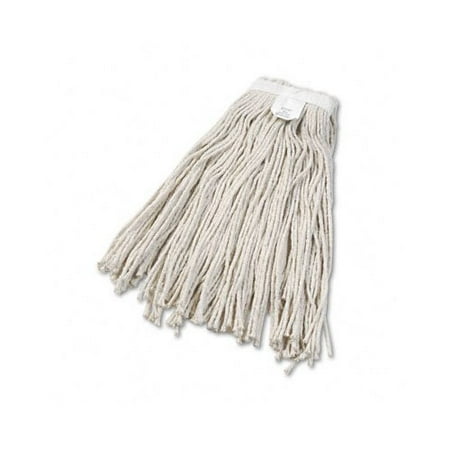 Boardwalk Cut-End White Cotton Wet Mop Head, Size 24